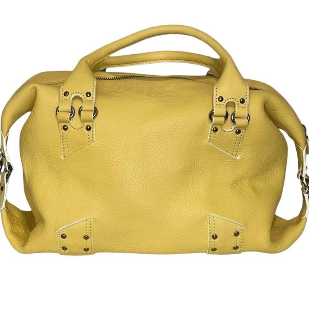 Cole Haan yellow village satchel bag